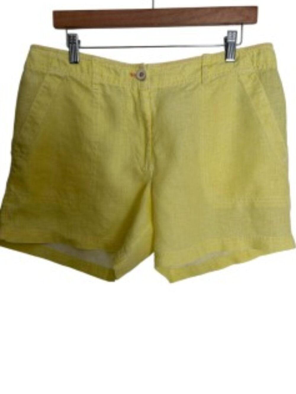 Tommy Bahama Sea Glass Yellow Linen Shorts 12